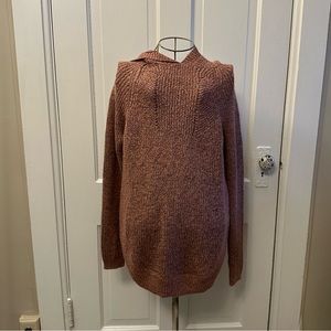 Blush Knit Hooded Sweater